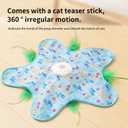 Interactive Cat Toys for Indoor Cats Hide and Seek Cat Toy Automatic Cats Toy Moving Concealed Feathers