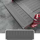 powoq Tailgate Mat Compatible with 2022 2023 2024 2025 Nissan Frontier Tailgate Liner TPE Truck Mat Replacement for 2022-2025 Nissan Frontier Accessories(Stripe Style Tailgate Mat)
