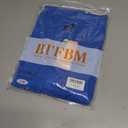 BTFBM Womens Short Sleeve Tops 2025 Summer Casual Crew Neck Oversized Sweater Solid Color Ribbed Knit T Shirts (Blue, L)