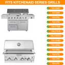 740-0781 Grill Grates for KitchenAid 730-0336D 720-0856V 730-0856 750-0780 Grill Accessories, for Nexgrill 740-0780GH 720-0856 740-0781 Parts, for Kitchenaid- Old 720-0732 -Old 304 Stainless Steel