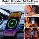 Magnetic for iPhone 14 Pro Case [Compatible with MagSafe] [Strong Magnetic] [10FT Military Grade Protective] Translucent Matte Slim Case for iPhone 14 Pro Phone Case (6.1"), Deep Purple