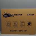 Pack of 2 Acrylic Sheets, Cranviech Clear Cast Plexiglass Sheet 12" x 16" x 1/8" Glass Alternative for Sign DIY Display Projects Photo Frame Craft Handcraft Painting