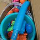 NIPLOOOW Pool Fishing Toys Games, Water Table Bathtub Toy with Inflatable Pool Pole Rod Net Plastic Floating Fish, Birthday Gifts for Kids Age 3 4 5 6 Year Old,Kids Outdoor Toys