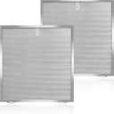 5 Layer Aluminum Grease Range Hood Filters with Stainless Steel Edge Compatible with Broan 97017415 S97017415 13-3/4 x 14 Inch 2 Pack
