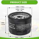 12-050-01-S Oil Filter for 12 050 01 12 050 01-S1 KH-12-050-01-S KH-12-050-08, AM125424, 49065-7007 49065-0721 492932S Cub Cadet, Craftsman, Troy Bilt, Toro Lawn Mower Oil Filter