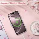 ZTOFERA for iPhone 16 Pro Max Case,Cute Pink Ribbon Bow Tie Planet Star Floral Aesthetic Phone Case,Trendy Slim Hard IMD Shockproof Protective Bumper Phone Cover for Women Girls,Ribbon