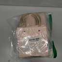 Nicerity 12Pcs Small Square Gifts Bag with Transparent Window 5.9"x5.9"x5.9" Paper Bag with Handle in Bulk Paper Basket for Birthday Party Favor (Pink)
