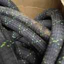 PowerFlow Garden Hose, NON-EXPANDABLE 100ft Premium Quality Stainless Steel Metal Water Hose with Durable Fabric Skin, Hose For Commercial, Residential Use, Bonus 10-way Spray Nozzle (100 Ft, Black)