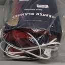 Electric Heated Sherpa Buffalo Plaid Christmas Throw Blanket with 8 Heating Levels & 8 Hours Auto Off, Fast Heating Warm Plush Washable Blanket with Over-Heat Protection, ETL Certification, Red (Throw-50" x 60")