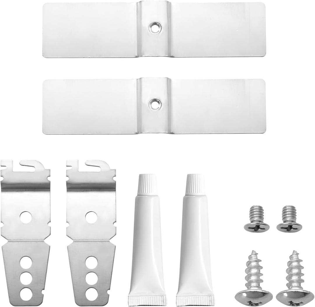 Granite Countertop Dishwasher Bracket Kit Compatible with Whirlpool Kenmore KitchenAid and More, Replaces WP8269145 AP6012289 PS11745496 etc.