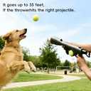 Dog Ball Thrower Launcher for Dogs,with Two 2.5 Inch Tennis Ball for All Breeds