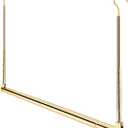 Adjustable Hanging Closet Rod, Extender Hanging Rod, Closet Hanging Organizer, Heavy Duty Closet Bar, Hanging Rod (Gold, 1 Pack)