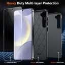 SPIDERCASE for Samsung Galaxy S24 Case, [12 FT Military Grade Drop Protection] with 2PCS [ Screen Protector+Camera Lens Protector] Heavy Duty Shockproof Case,Black