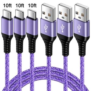 Charge Cable 3 Pack, USB to USB c