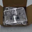 Stocking Hangers for Mantel,4 Pcs 2 in 1 Adjustable Fireplace Christmas Stocking Holder,No-Drill, Easy to Install Garland Hanger for Christmas Decorations,Fits 0.1-3.5Mantles (Silver, 4)