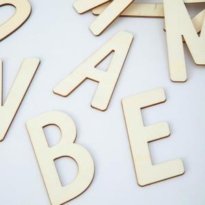 248 Pcs Wooden Letters 4in Alphabet Letters and Wooden Unfinished Wood Letters Crafts Wooden Letters for Spelling Learning Education