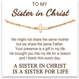 Tarsus Cross Bracelet for Women, Christian Gifts for Women, Religious Gifts Adjustable Dainty Cross Bracelet, Easter, Mother's Day, Christmas, Birthday