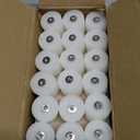 10 Hour White Votive Candles for Weddings Party Spa and Emergency, Set of 36 Unscented Bulk Candles for Restaurants and Home Decoration (1.5 Inch, 36 Pack)