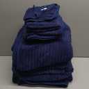 Extra Large Bath Towel Set of 6 (40"x80"),Oversized Bath Sheet Super Soft Highly Absorbent Microfibers Quick Dry Luxury Shower Towel for Bathroom Spa Gym Hotel Yoga(Navy Blue, 6Piece)