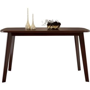 WoodShine Mid Century Modern Real Solid Wood Dining Table,Working Desk,Walnut,47inch