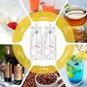 12 Pack 14.2 oz Plastic Cups with Lids and Straws Clear Reusable Cups Twist Bows Tumbler Bottle for Birthday Sports Themed Party Favors Decorations Bulk (Baseball), Small