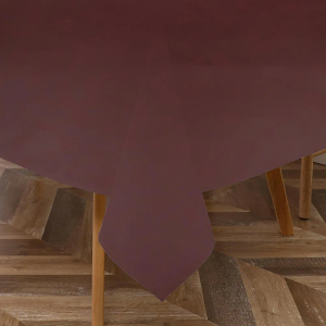 Majestic Giftware PVC Faux Leather Rectangle Tablecloths, (TCE29-54108) Burgundy Waterproof & Spill Proof Dining Table Cover, Decorative Washable Tablecloth for Home, Kitchen, Party (54X180)