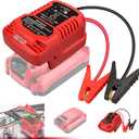 Heavy Duty Battery Jumper Cable Clamps for Craftman 20V Battery, Convert to Jumper Starter Automotive Booster with 11AWG Cables,Parrot Clips, Power for Quick Charging Connector -2 Clamps, Red & Black