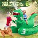 Inflatable Dinosaur Swimming Pool Float for Kids with Sprinkler for Yards, 2-in-1 Summer Water Toys 72" Large Pool Raft Outdoor Party Toys for Adults Kids