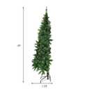 6ft Pre-lit PVC Artificial Half Christmas Tree 250 LED Lights