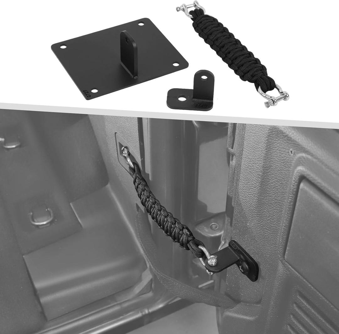 Jimen for JL Tailgate Check Strap, Rear Door Limiter Strap Tailgate Stopper Fit for Jeep Wrangler JL & Unlimited 2018-2025