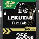 256GB SDXC UHS-I Memory Card - Up to 200MB/s Read Speed, C10, U3, V30, 4K UHD, Full-HD & 4K Video SD Card for Canon Nikon Sony Panasonic DSLR, Mirrorless Cameras, Green