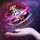 Upgraded 2025 Flying Orb Ball Hover Orb Hand Drone Kids Galaxy Boomerang Ball Cosmic Spinner Globe Magic Flying Spinner Floating Balls Indoor Outdoor Cool Toys Gifts for Kids Ages 6+ Boys Girls Red