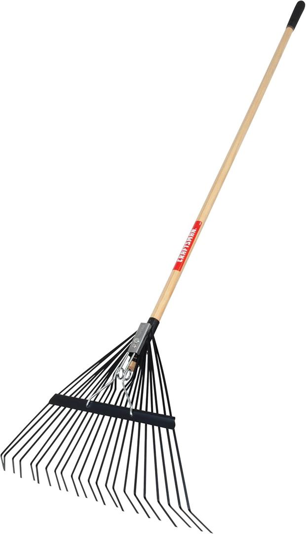 Craftsman 22-Tine Wood Handle Lawn Rake