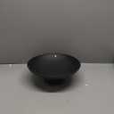 KIVY Concrete Fruit Bowl - Large Modern Pedestal Bowl - Black Key Bowl for Kitchen & Entryway Decor
