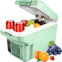 Iceblue Small Electric Cooler, 8 Liter /11 Cans Car Refrigerator - Green