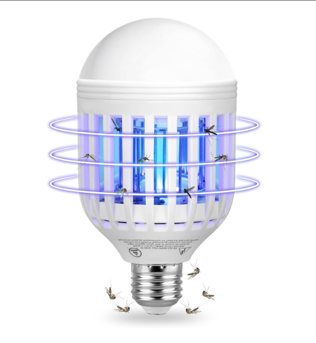 [1 Pack] BANPESTT Bug Zapper Light Bulb 2-in-1 Indoor Mosquito Zapper Gnat Trap- Electric Fly Insect Killer&Bug Catcher for Home Backyard Patio