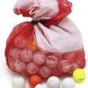 Recycled Hit-Away Used Golf Balls - Cheap Bulk Golfballs Perfect for Practice & Range Hitting - Mix Comes in a Mesh Ball Carrying Bag