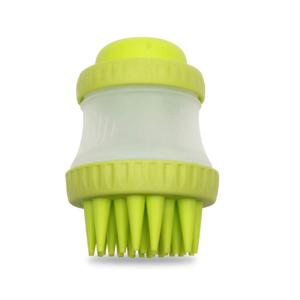 Pet Comb Multifunction Silicone Pet Massage Grooming Dog Bath Brush Comb Shampoo Brush Bathing Cleaning Tool 2Pcs Green