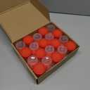 20Pcs 60ML Sterile Specimen Cups with Lids 2OZ Screw-on Cap Red Cover Measuring Containers Seal