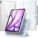 ESR for iPad Air 13 Inch Case (2025/ 2024) M3/ M2 with Pencil Holder, Removable Magnetic Cover, Vertical Stand, Fully Supports Pencil Pro and Pencil(USB-C), Rebound 360 Series, White