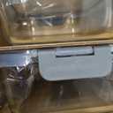 MFY 5-Pack 36 OZ Glass Storage Containers with Lids, Glass Meal Prep Containers Set, Airtight Lunch Containers with Lids, Microwave, Oven, Freezer and Dishwasher Safe, Gray (Grey)