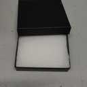 Magicool 96 Pack 3.5x3.5x1 Inch Cardboard Jewelry Boxes, Used for Necklaces, Bracelets, Earrings, Jewelry, Small Gift Packaging, Jewelry Gift Boxes with Lids and Filled with Cotton (Black)