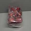 Civaner 24 Pcs Glitter Christmas Ball Ornaments Set 3.2'' 2.4'' 1.6'' Christmas Tree Ornaments Hanging Sequin Shatterproof Balls for Xmas Tree Wreath Garland Xmas Home Decor(Red)