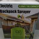 Battery Powered Backpack Sprayer 4 Gallon, Electric Garden Sprayer in Lawn
