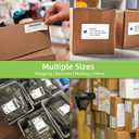 Compatible 4" x 6" Direct Thermal Label Replacement for DYMO 1744907 Postage Address Shipping Compatible with Dymo 4XL, Rollo & Zebra Printer Permanent Adhesive (6 Rolls, 220 Labels/Roll)