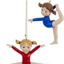 Gymnast Girl Ornaments, 2 Assorted