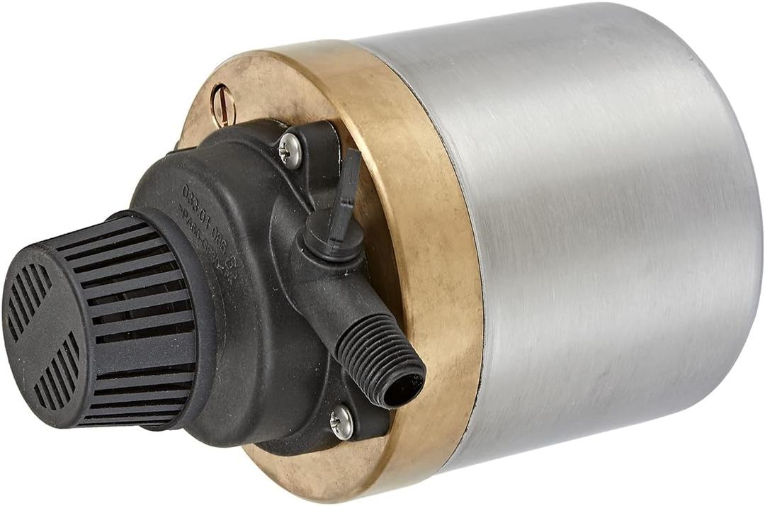 Little Giant S1200PT-20 115 Volt, 920 GPH Oil-less Stainless Steel and Bronze Direct Drive Pump for Fresh or Salt Water Ponds or Fountains, Steel, 517100004
