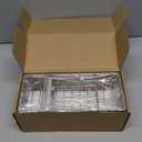 Cisily Silver Sponge Holder for Kitchen Sink, Sink Caddy Organizer with High Brush Holder, Kitchen Countertop Organizers and Storage Essentials, Rustproof 304 Stainless Steel, Soap Dispenser Organize