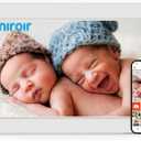 Miroir 10.1 Inch WiFi Digital Photo Frame via Frameo App, 1280x800 HD IPS Touch Screen Electric Picture Frame Display, 32GB Storage, Auto-Rotate, Wall Mountable, Share Photos/Videos Instantly