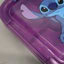 Disney Stitch Salad Container Bento Box for Kids, 70 Oz Portable Lunch Box, Leak Proof, BPA Free Multi Compartment Salad Bowl with Dressing Pot, Food Storage, Gifts For Girls (Multi Stitch)